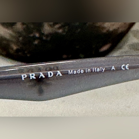 Prada - 2-Tone Blue-Gray/Ambery Brown - Rx Eyeglass Frames - w/ PRADA Hard-Case - Picture 13 of 15